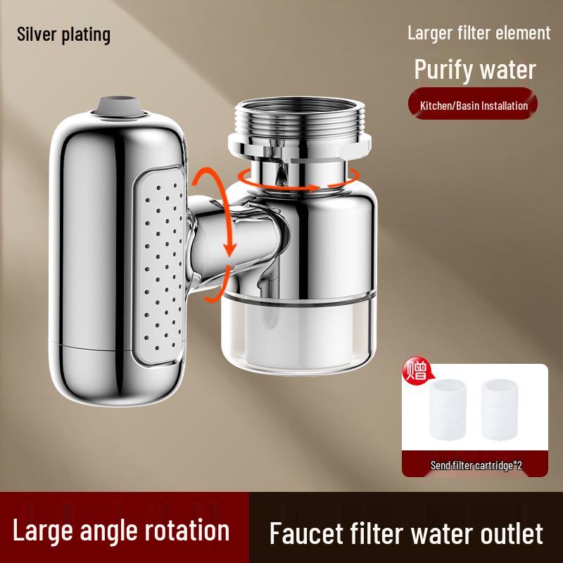 Multi-Function Water Purifying Faucet Attachment: Splash-Proof Fountain & Skin Beautifier.
