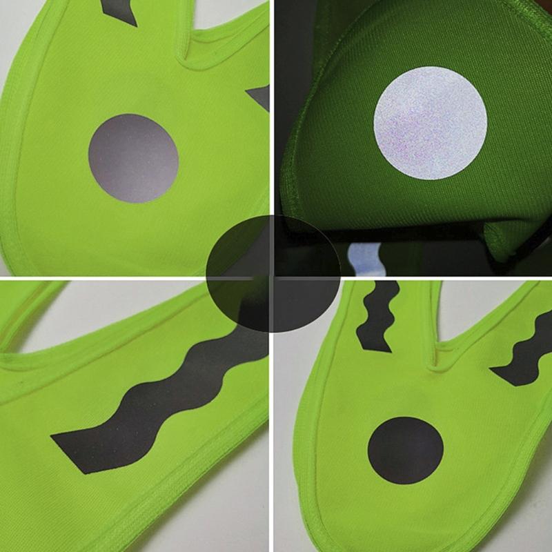 Outdoor Children Reflective Vest Students Polyester Safety Running Cycling Road V Shaped High Visibility Night Security