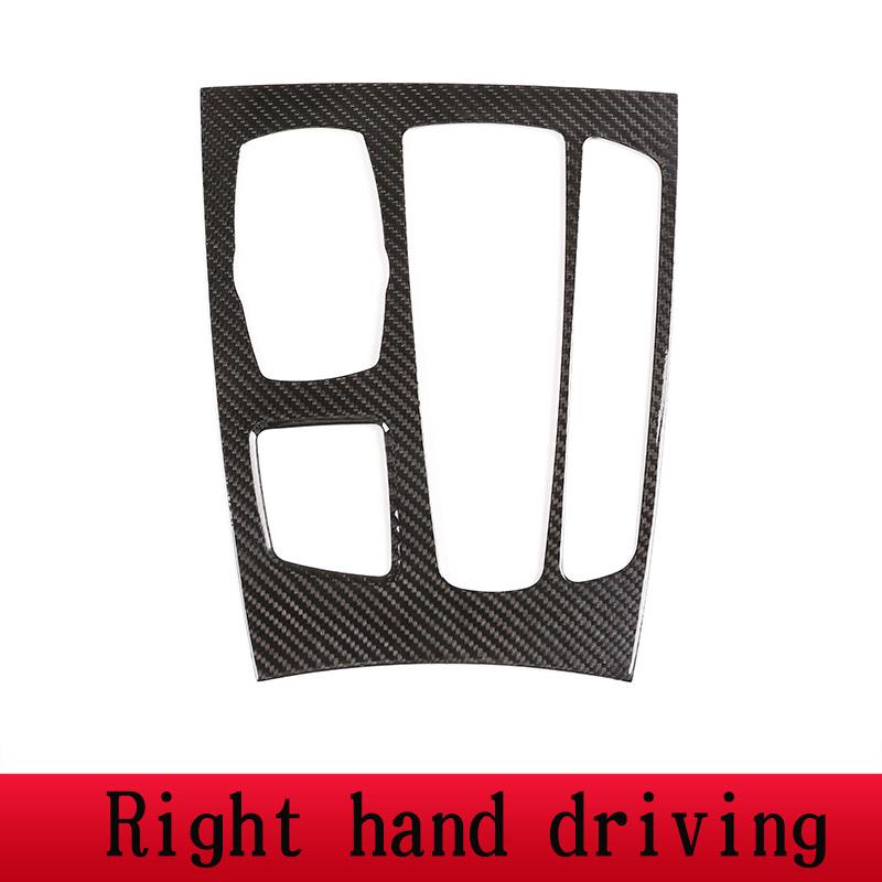 

For R H D & L H D Real Carbon Fiber For BMW X5 X6 F15 F16 Car Center Gear Shift Panel Cover Frame Cover Stickers Car Accessories