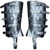 Medieval PU Leather Leg Guards Renaissance Warrior Boot Covers Equestrian Cosplay Gaiters