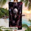 Tokyo Ghoul Beach Towel, Personalized Custom Name Text, Quick Dry Large Absorbent Towel For Beach Pool