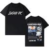 T-shirt Imprimé Harajuku Tendance 2026 Lucho Rk Rapper Hommes Femmes T-shirts Esthétiques Coton de Haute Qualité Haut Casual à Col Rond