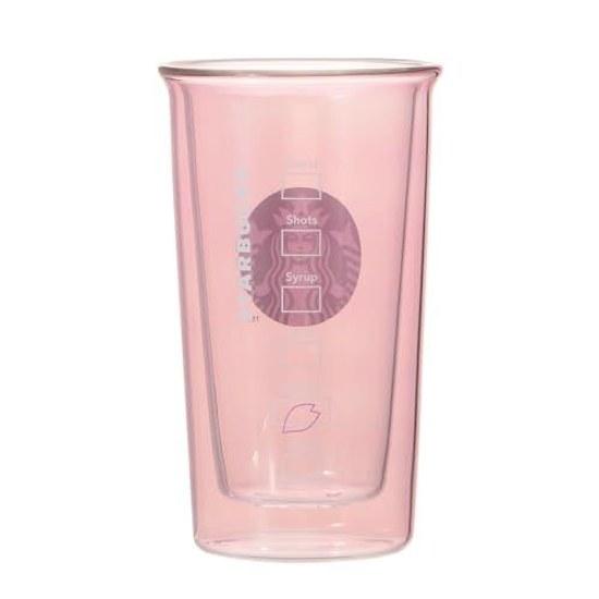 Starbucks Staba SAKURA2025 Double Wall Heat-Resistant Glass Pale Pink 355ml Mug Sakura Cherry Blossom