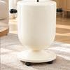 Freestanding Waste Bin with Lid Lidded Cylindrical Trash Inner Liner Compact Garbage Can