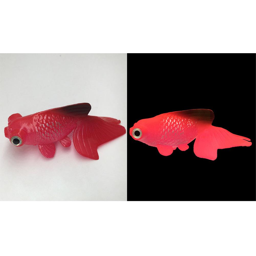 Luminous Artificial Simulation Goldfish Silicone Floating Fake Fish For Aquarium Fish Tank Decoration