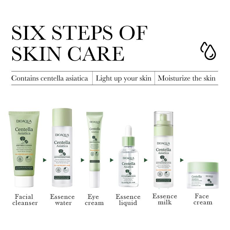 Centella Tender Nourishing Skincare Set Oil Control Moisturizing Anti-wrinkle and Freckle Rejuvenation Six-piece Set