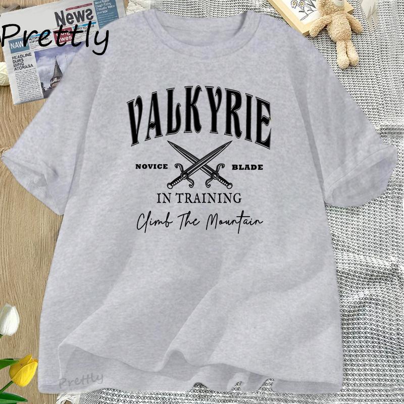 Valkyrie Training Graphic T Shirts Men Women Cintage SJM Acotar T-shirt Bookish Reader Tshirt Cotton Short Sleeve Couple Tees