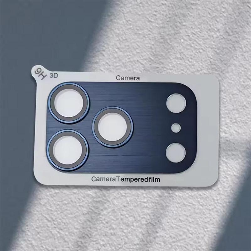 Pansret kameralinsebeskytter for iPhone 17 Pro max 17pro Metallramme Ring Bakre linse Herdet glassdeksel for iphone17pro Kapsel