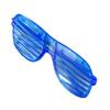 LED Sonnenbrille Leuchten im Dunkeln Blinkende Leuchtende Shutter Shades Brille für Halloween Party Blau