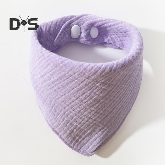 Baby-Lätzchen, Baby-Bandana, Sabberlätzchen, einfarbig, verstellbar, wiederverwendbar, mit Knopf, fest, aus Baumwolle, Speicheltuch für Kleinkinder, Baby, Kleinkind, Zahnen, Schürze, Geschenk zur Babyparty