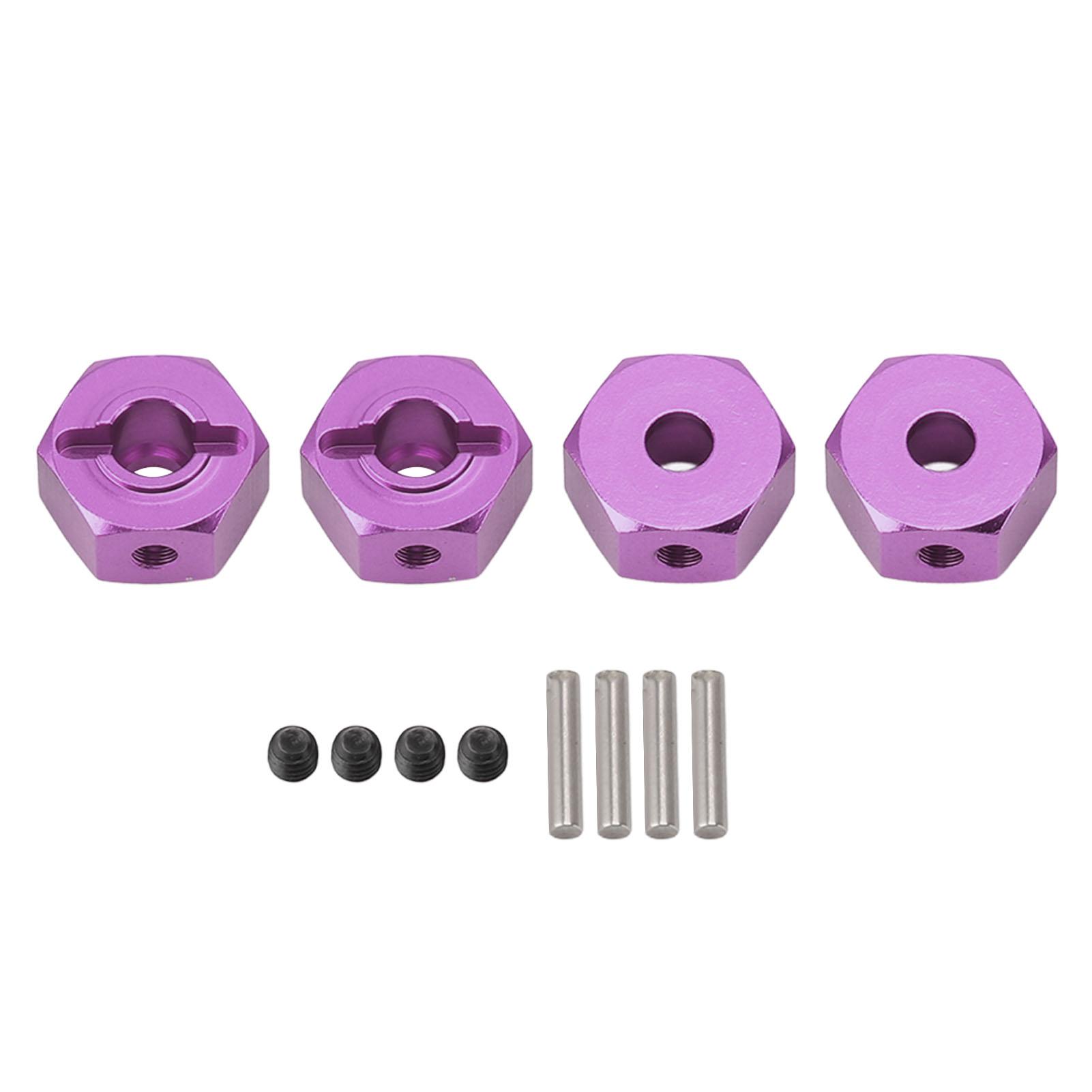 

4pcs RC Wheel Hex Hub Adaptor Professional Aluminum Alloy 12mm Wheel Hex Hubs Drive Adapter for