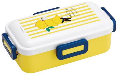 Skater Bento Einzeln Hergestellt in Spülmaschinen- und Mikrowellengeeignet Gaspard und Lisa Zitronenbox, 530ml, Etage, Japan, Auslaufsicher, 4-Punkt-Verschluss, Sicher, Druck,