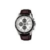 Seria Edifice Prosta Codzienna Modna Zegarek z Mechanizmem Kwarcowym Pasek z Prawdziwej Skóry Męskie zegarki Srebrny EFR-526L-7AV