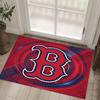 Boston Red Sox Design Crystal Velvet Carpet Cozy Non?Slip Printed Rug For Bedroom Living Room Entrance
