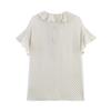 European and American Style, New Women's Clothing, Foreign Style, Fashionable Polka Dot Bow Decoration Shirt 4437008