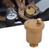Brass Automatic One Way Air Vent Valve G1 2  Male Thread Air Vent Exhaust Valve