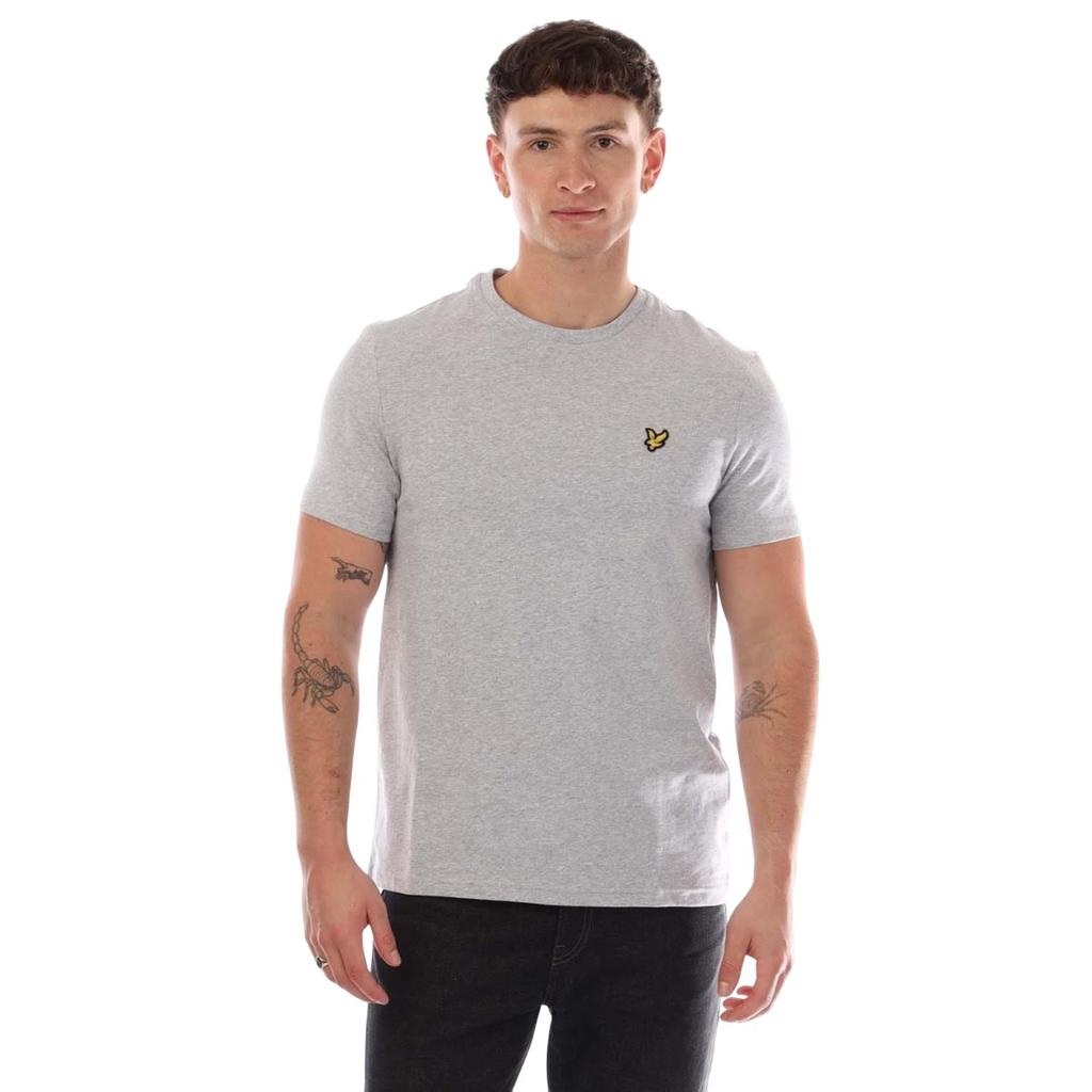 Lyle & Scott Camiseta lisa de cuello redondo para hombre