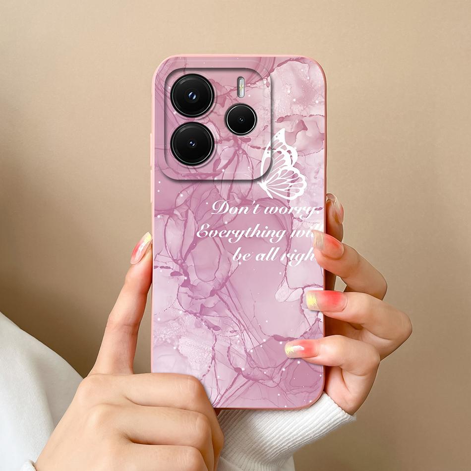For Redmi Note 14 Pro Plus Case Cartoon High Quality Phone Cover For Xiaomi Redmi Note14 Pro+ Soft Liquid Silicone Back Covers