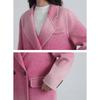 Fengxun Women's Gradient Double-Sided Wool Blend Coat
