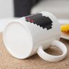 330ML Persikofärgad Färgförändrande Keramisk Kopp Nyhet Magisk Kopp Kreativ Design Kaffemugg Alla Hjärtans Dag Föredragen Gåva
