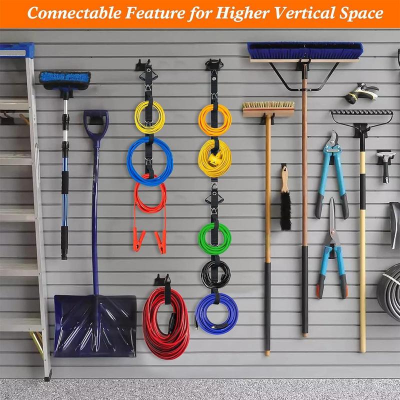 Uchwyt na przewód elektryczny Zestaw 2 owijek na przedłużacz Wytrzymałe opaski kablowe Regulowane korytka kablowe Wąż ogrodowy