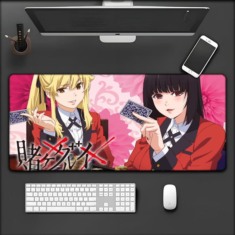 Kakegurui Jabami Yumeko Anime Anti-Slip Speed Version Game Computer Keyboard Office Table Mat Gaming Mouse Pad