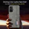Stitching Color Retro Matte Leather Case For Infinix Smart 10 9 8 Zero 40 GT 30 Pro Full Cover Camera Protector Anti Slide Shell