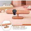 Wooden Watch Organizer and Jewelry Display Stand, Small Beech Wood Watch Rack, with Necklace and Bracelet Storage, for Desktop Accessory Organization