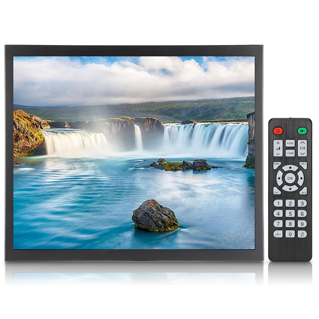 17in Resistive 4:3 Touch Screen 1280x1024 Embedded Metal Industrial Monitor for Full Interface