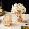 Nordic Romantic Wrought Iron Candlestick Holder - Elegant Candlelight Decor for Living Room & Dining Table