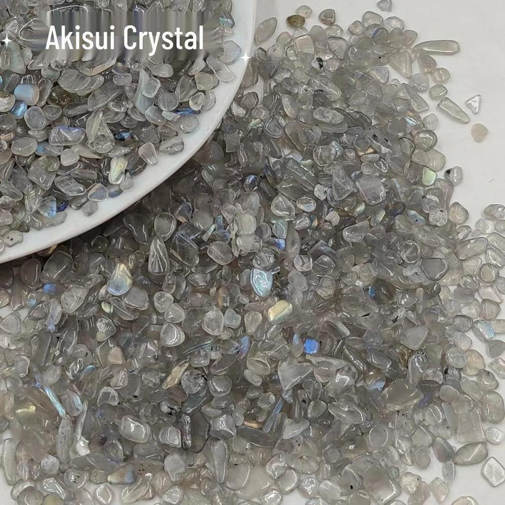 Natural Labradorite Silver Gray Raw Stone for Bonsai, Landscaping & Fish Tank Decor