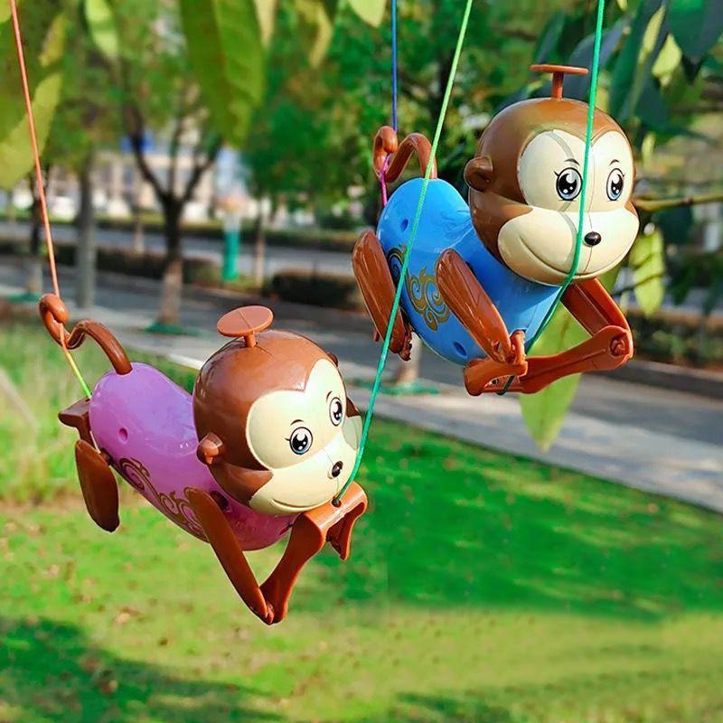 Funny Plastic Monkey Climbing Rope Toy Climb The Rope Toys for Children Animal Parent-Child Interaction Play Toys Birthday Gifts