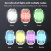 Lumière stroboscopique LED multifonctionnelle rvb, pour moto, vélo, Scooter, UAV, lampe d'avertissement Anti-collision, indicateur Flash étanche