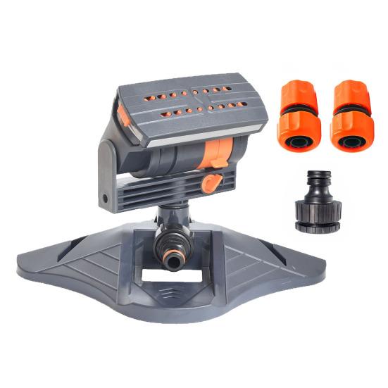 Garden Water Sprinkler Adjustable Lawn Sprinkler Oscillating Sprinkler with 16 Nozzles Lawn Irrigation Sprinkler C
