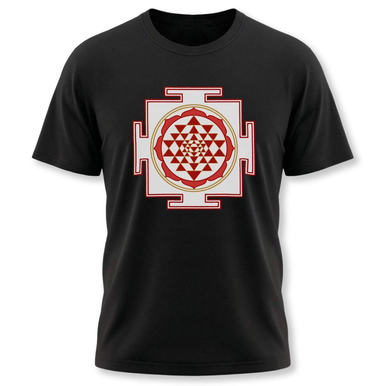 Sri Yantra Hindu Symbol T-Shirt | Sacred Geometry Mandala Tee Shirt Design XXL
