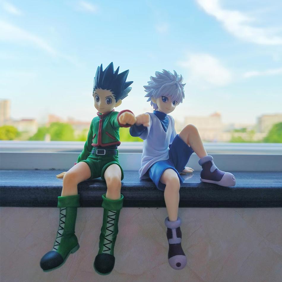 Hot Hunter×Hunter Gon Killua Hunter X Hunter Gon Freecss Anime Figure Zoldyck Action Figure Model Car Ornaments Toy In stock