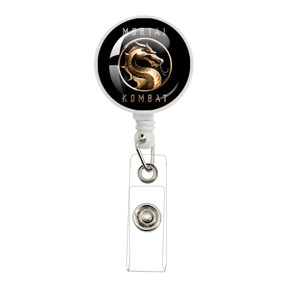 New Mortal Kombat Games Retractable Badge Reel ID Card Name Card Display Tag Staff Card Badge Holder Accessories Gifts