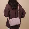 Water-Repellent Multi-Compartment Bag Lightweight Small Square Bag Commuter Women's Shoulder Bag Solid Color Crossbody Bag