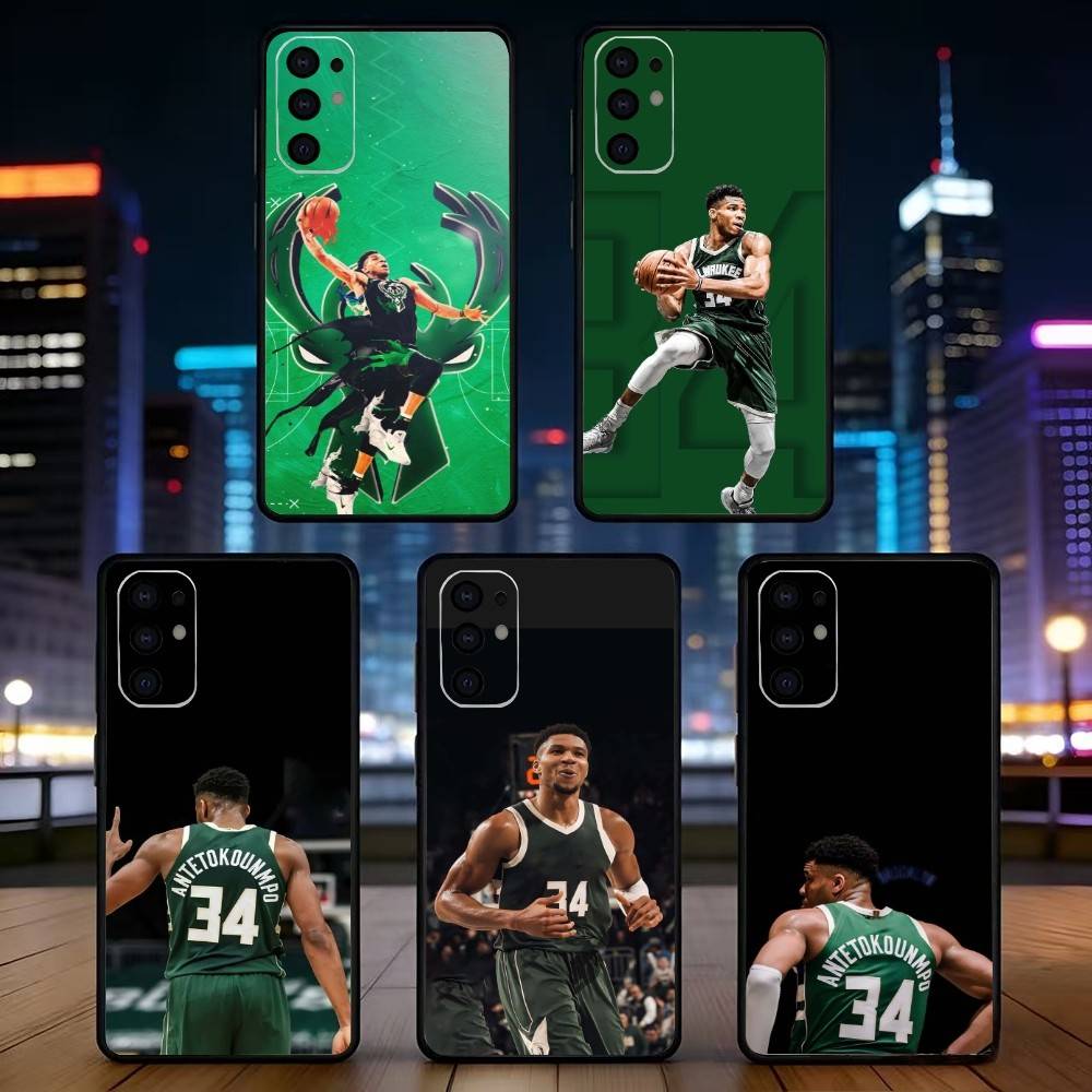 Giannis Antetokounmpo Phone Case Black Silicone Soft For Samsung S25,S24,S21,S22,S23,S30,Ultra,S20,Plus,Fe,Lite