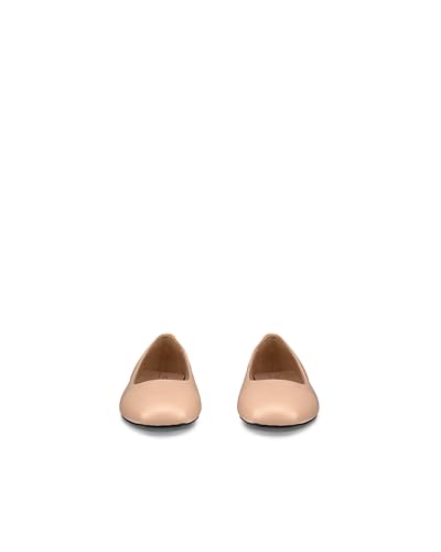 ECCO MARGOT Damen Ballerinas aus echtem Leder, Nude, Größe 23,5 cm, 3E