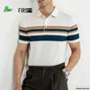 FIRS Men's Striped Cotton-Feel Polo Shirt
