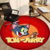 1pc Tom Jerry Office Round Area Rug, Under Office Chairs Bedroom Living Room Home Decor, Room Deco, Available In Various Sizes