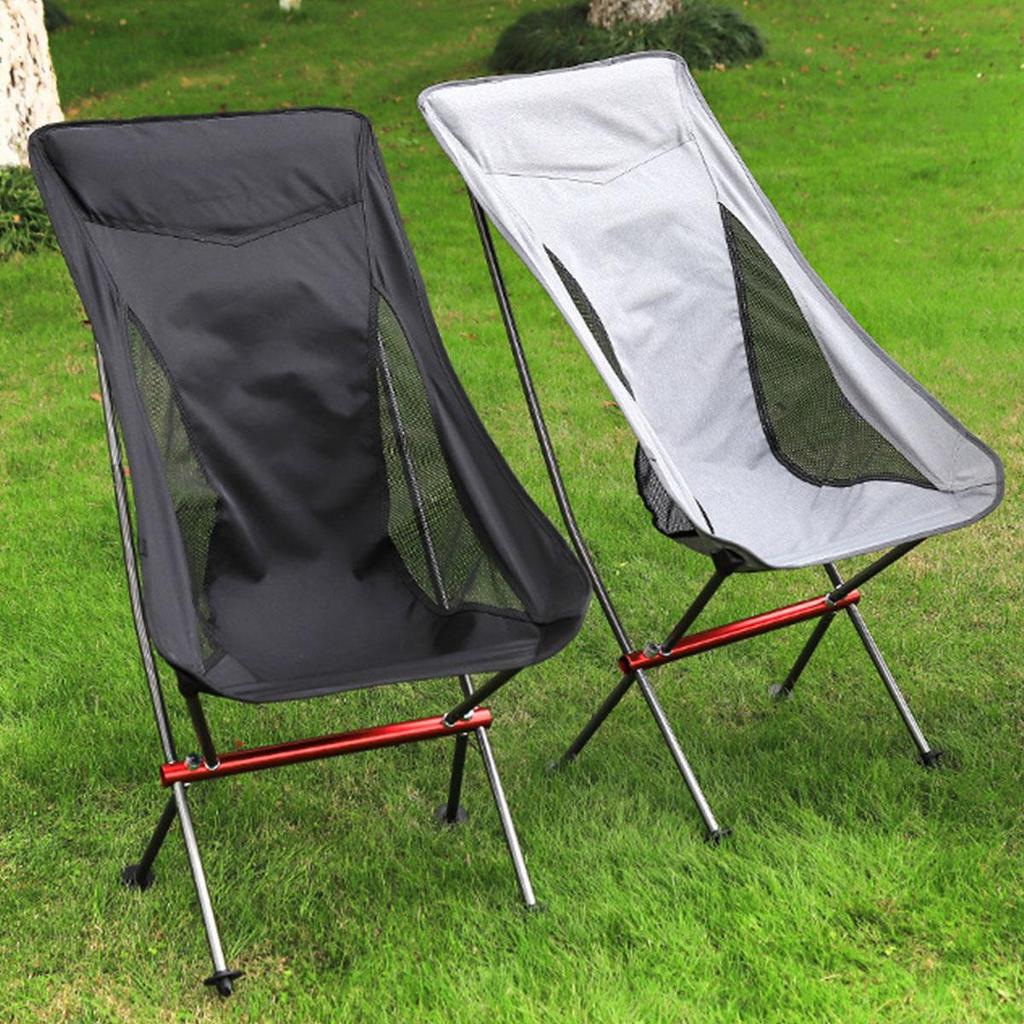 Portable Camping Chair Backpacking Chairs with Carry Bag Lightweight Folding Chairs for Hiking Mountaineering Beach Camping Firepits Courtyard Outdoor