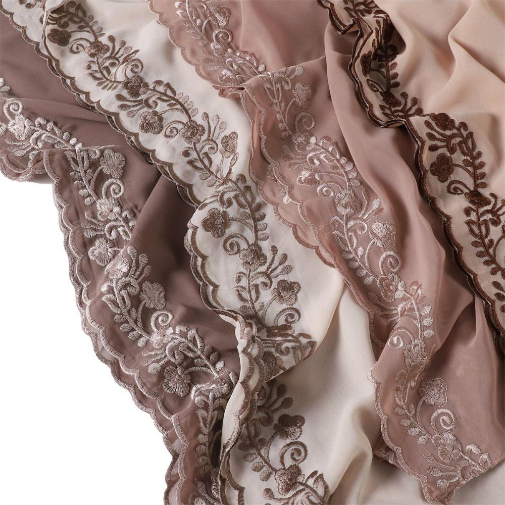 Lightweight Long Scarf Solid Color Women's Headscarf Fashion Hijab for Spring and Summer