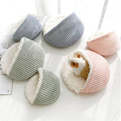 Comfortable Pet Bedding for Hamsters Washable Plush Nest Pad with Plush Filling Small Animal Resting Sleeping Bed