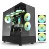 Mid-Tower PC Case - AIGO - DPX90 - Tempered Glass - 3 ARGB Fans - USB Type-C