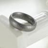 6mm Wide 304 Stainless Steel Men's Antique Silver Ring - Simple Retro Couple Jewelry