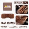 Car Flannel Booster Pad Seat Cover Plush Winter Cushion Warm For Renault Symbol Clio 3 4 Sparco Dacia RS Megan Scenic Espace AA7