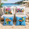 BBoy Girl PPocoyo Cushion Cover Silky Short Plush Invisible Zipper Dustproof Sofa Pillow Case For Home Decor