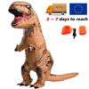 T-rex inflável de Tiranossauro Fantasia de Dinossauro Criança Crianças Adulto Role-playing Fantasia Halloween Mascote Roupa de Festa